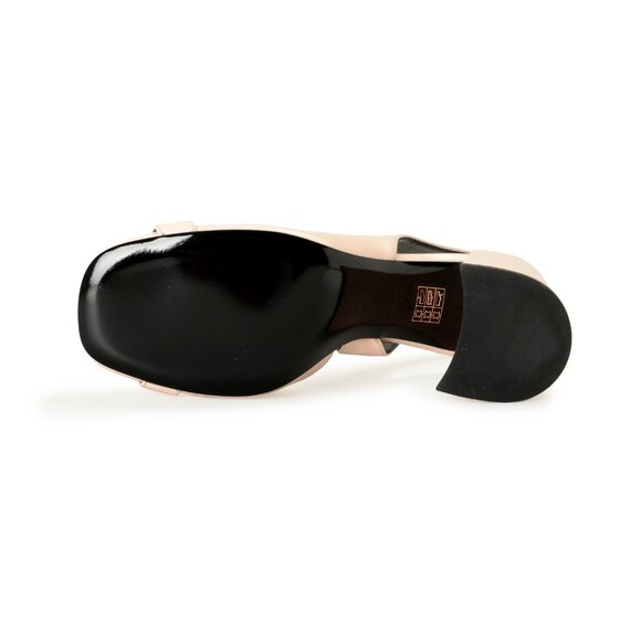 Versace Women's Soft Pink Leather Heeled Sling Back Sandals Shoes US 8 IT 38 - Picture 6 of 8